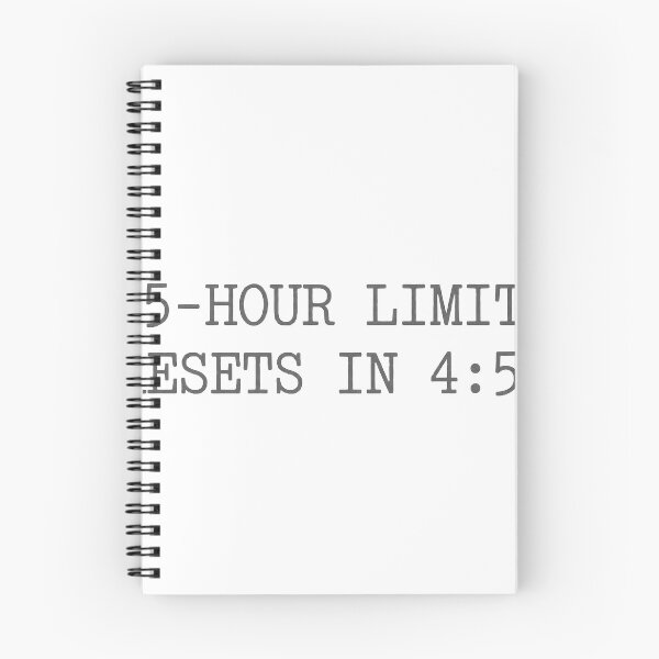 Item preview, 5-Hour Limit Resets in 4:59 Funny AI T-Shirt designed and sold by BerkleyCo.