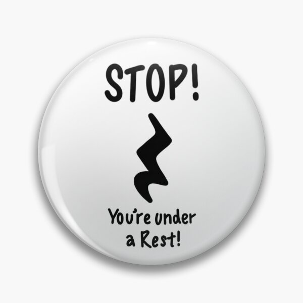 Item preview, STOP! You're under a (Crotchet) Rest! designed and sold by thatmusiclife.