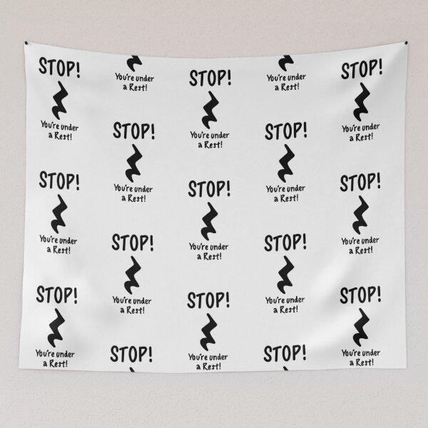 Item preview, STOP! You're under a (Crotchet) Rest! designed and sold by thatmusiclife.