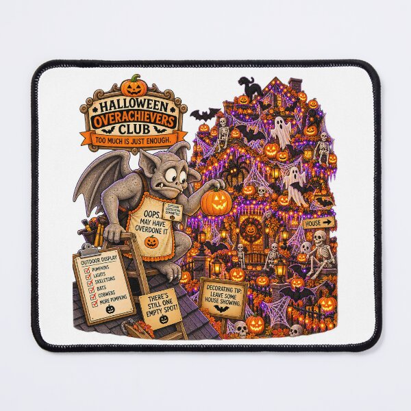 Item preview, ⚡HALLOWEEN OVERACHIEVERS CLUB - Greg Gargoyle Exterior Decorating Commitee designed and sold by WheelieGdArt.
