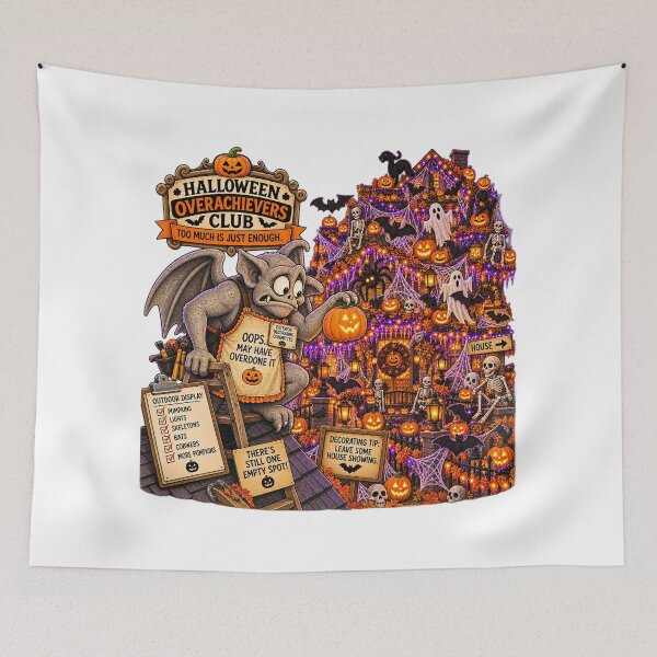 Item preview, ⚡HALLOWEEN OVERACHIEVERS CLUB - Greg Gargoyle Exterior Decorating Commitee designed and sold by WheelieGdArt.