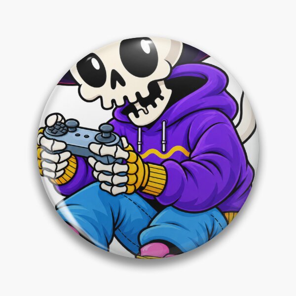 Item preview, Skeleton Gamer – Cool Gaming Skeleton with Controller designed and sold by SnapStickerHub.