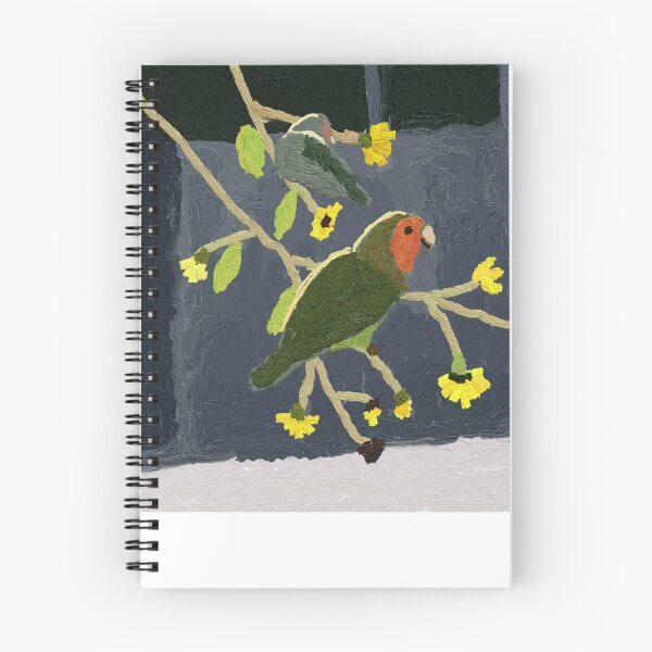 Item preview, Lovebirds on Floral Branch designed and sold by shariuncushon.