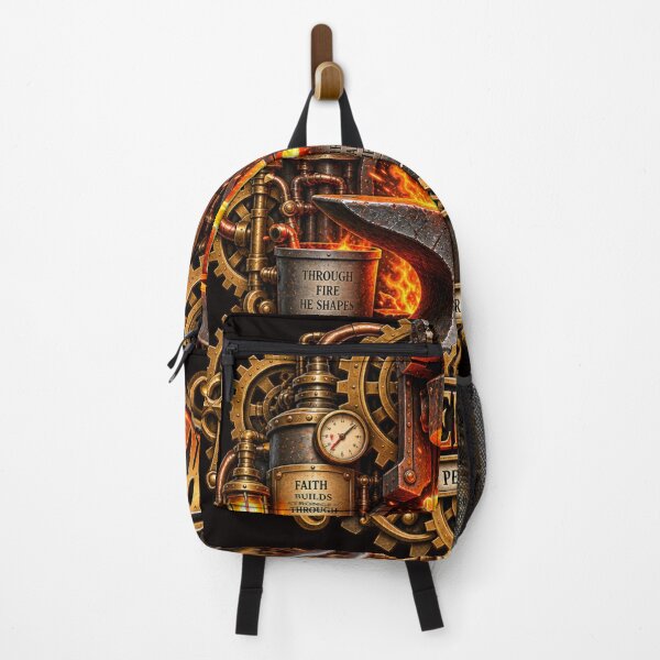 Item preview, Refined By Fire, 1Peter 1:7, Christian Steampunk Style designed and sold by TheBibleStop.