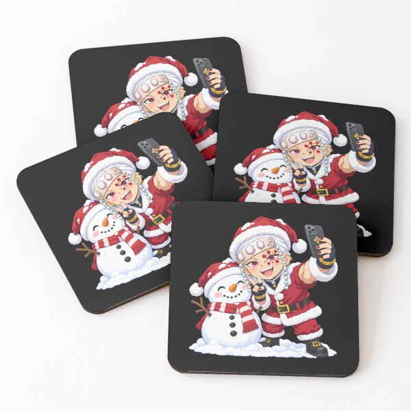 Item preview, Tengen Uzui Demon Slayer Christmas Snowman Selfie designed and sold by mildaclairmo.
