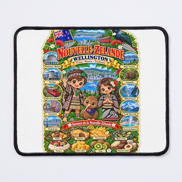 Item preview, New Zealand Wellington – Kawaii Trip, Māori Culture and Flavors of New Zealand designed and sold by Cifi64.