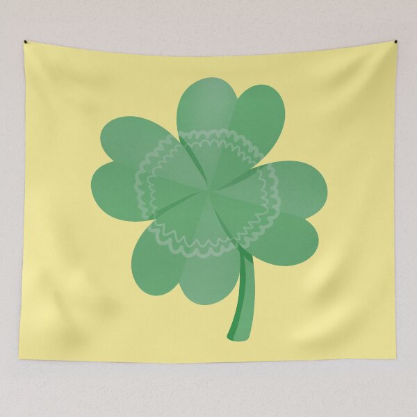 Item preview, Decorative Green Lucky Clover Illustration designed and sold by tammist.