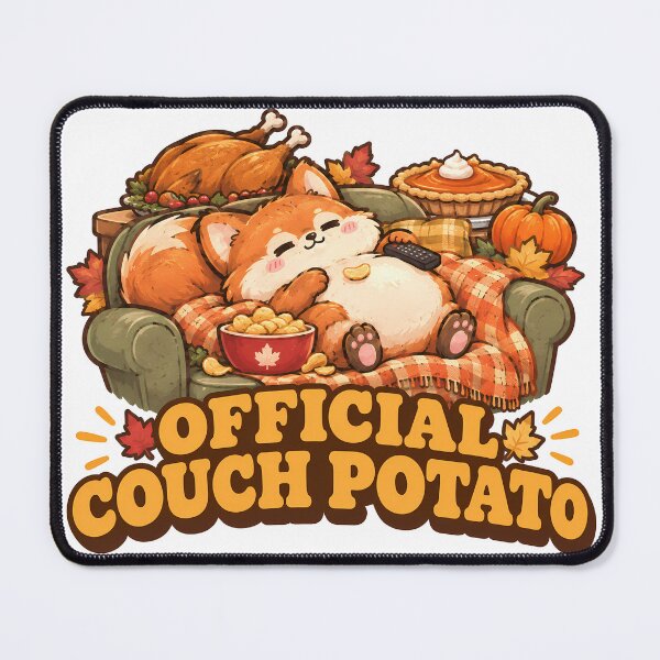 Item preview, Official Couch Potato Funny Thanksgiving Fox Holiday Feast designed and sold by ianm1028.