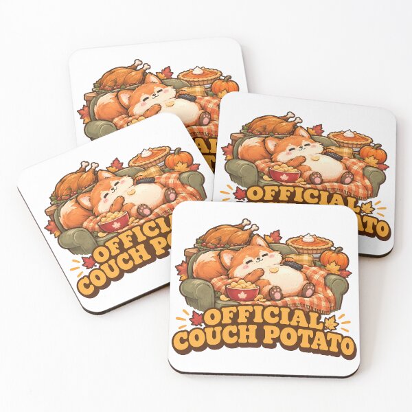 Item preview, Official Couch Potato Funny Thanksgiving Fox Holiday Feast designed and sold by ianm1028.