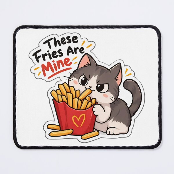Item preview, Be aware this cat steal your fries ? designed and sold by Mohitt09.