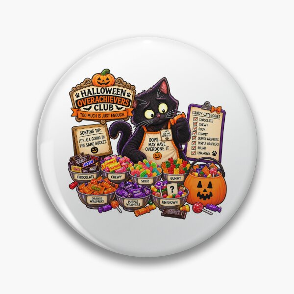Item preview, ⚡HALLOWEEN OVERACHIEVERS CLUB - Kat's Candy Sorting Chaos v2 designed and sold by WheelieGdArt.