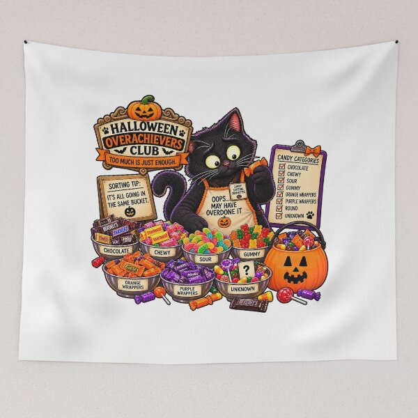 Item preview, ⚡HALLOWEEN OVERACHIEVERS CLUB - Kat's Candy Sorting Chaos v2 designed and sold by WheelieGdArt.