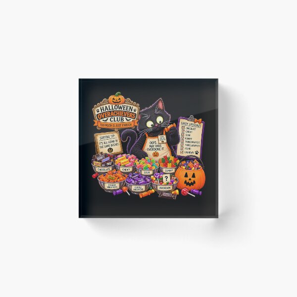 Item preview, ⚡HALLOWEEN OVERACHIEVERS CLUB -  Kat's Candy Sorting Chaos v2 - dark version designed and sold by WheelieGdArt.