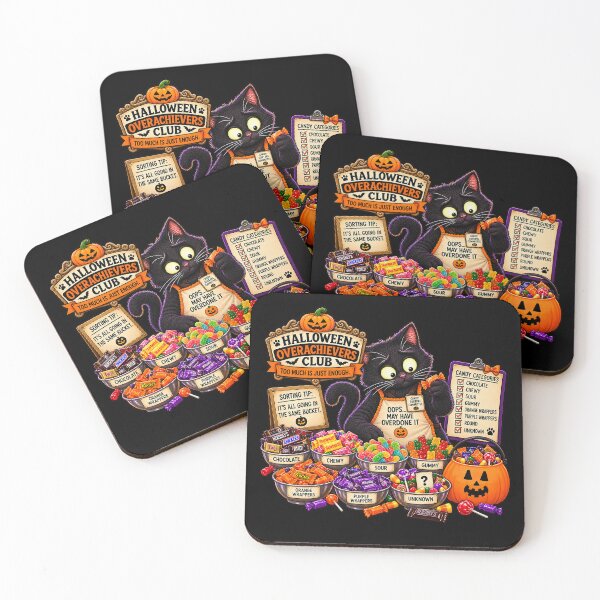 Item preview, ⚡HALLOWEEN OVERACHIEVERS CLUB -  Kat's Candy Sorting Chaos v2 - dark version designed and sold by WheelieGdArt.