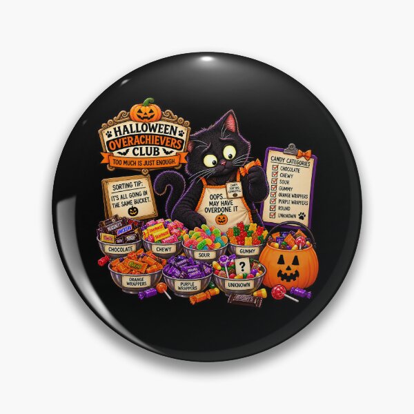 Item preview, ⚡HALLOWEEN OVERACHIEVERS CLUB -  Kat's Candy Sorting Chaos v2 - dark version designed and sold by WheelieGdArt.