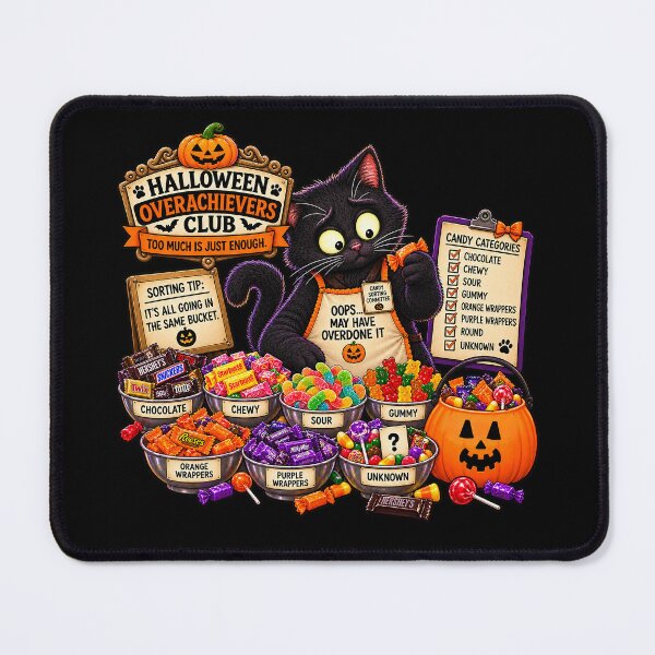 Item preview, ⚡HALLOWEEN OVERACHIEVERS CLUB - Kat's Candy Sorting Chaos v2 - dark version designed and sold by WheelieGdArt.