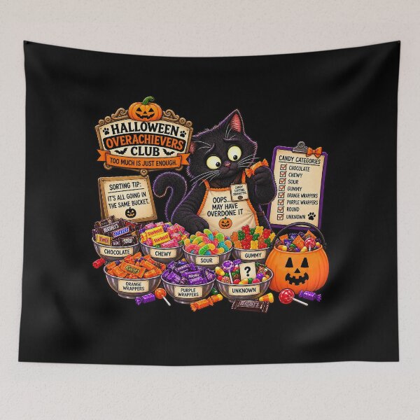 Item preview, ⚡HALLOWEEN OVERACHIEVERS CLUB -  Kat's Candy Sorting Chaos v2 - dark version designed and sold by WheelieGdArt.