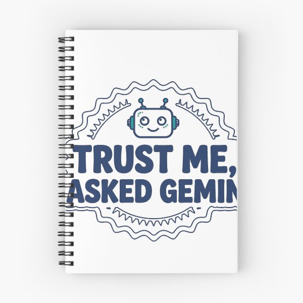 Item preview, Trust Me I Asked the Chatbot Funny Robot Badge T-Shirt designed and sold by BerkleyCo.