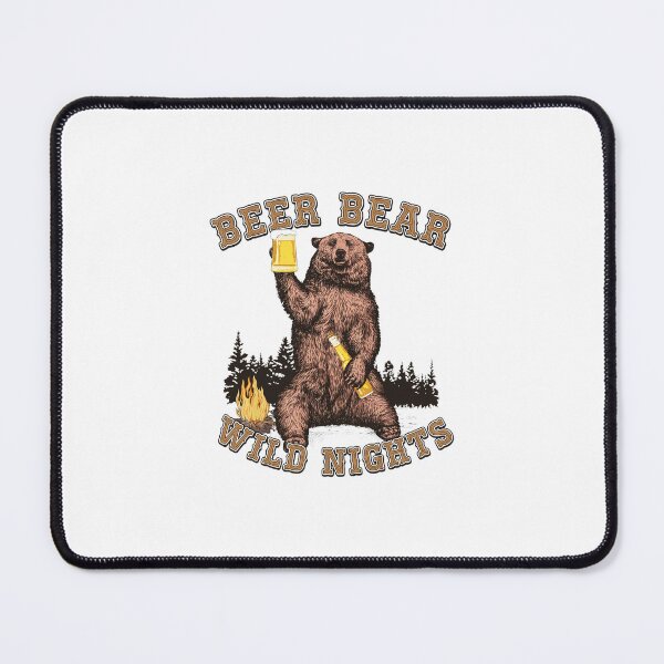 Item preview, Bear Drinking Beer By Campfire designed and sold by JOANDOORNE.