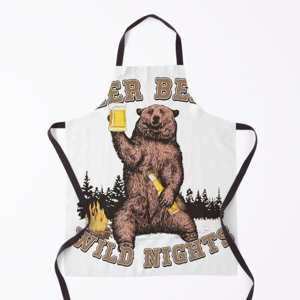 Item preview, Bear Drinking Beer By Campfire designed and sold by JOANDOORNE.