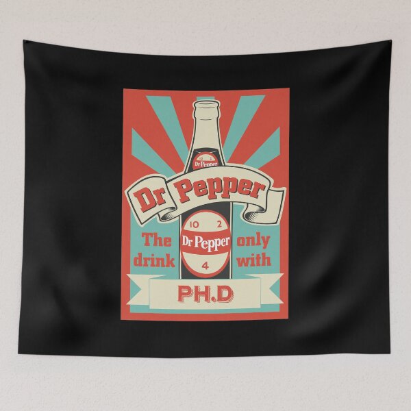 Item preview, Dr Pepper The Drink Only With PH.D Vintage Retro Ad designed and sold by JOANDOORNE.