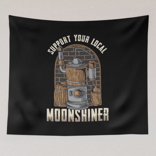Item preview, Support Your Local Moonshiner Distillery Art designed and sold by JOANDOORNE.