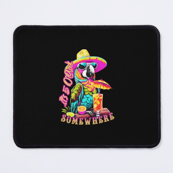 Item preview, Parrot 5 O'Clock Somewhere Tropical Drink Fun designed and sold by JOANDOORNE.