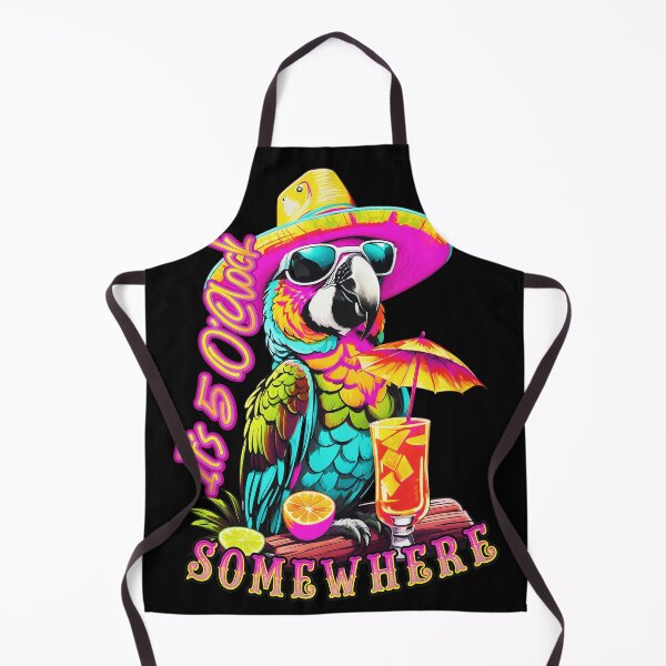 Item preview, Parrot 5 O'Clock Somewhere Tropical Drink Fun designed and sold by JOANDOORNE.