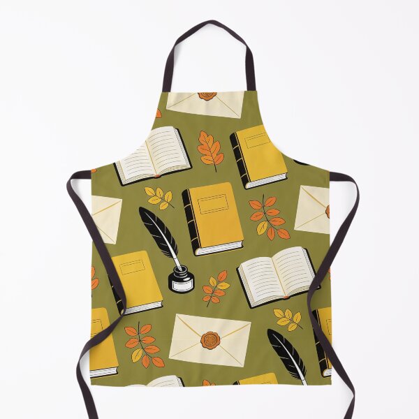 Item preview, Dark Academia Book Quill Ink Autumn Pattern designed and sold by FestivityFinds.