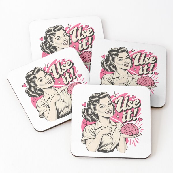Item preview, Use It Funny Sarcastic Retro 50s Pop Art Brain Design designed and sold by gritgraphas.