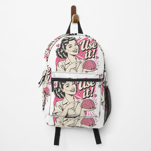 Item preview, Use It Funny Sarcastic Retro 50s Pop Art Brain Design designed and sold by gritgraphas.