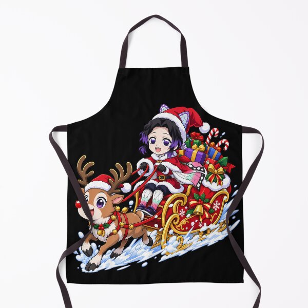Item preview, Shinobu Kocho Demon Slayer Christmas Sleigh Reindeer designed and sold by mildaclairmo.
