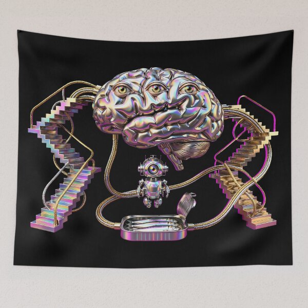 Item preview, Brain of a Professional Overthinker designed and sold by m-y-A-I-A-R-T-.