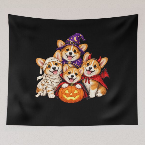 Item preview, Corgi Halloween Party designed and sold by MatrixRig.