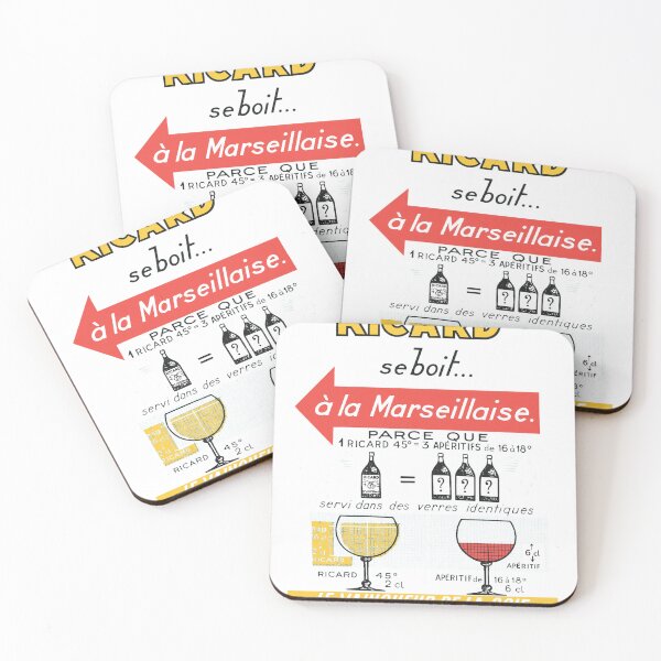 Item preview, Ricard A La Marseillaise Vintage Drink Ad designed and sold by JOANDOORNE.