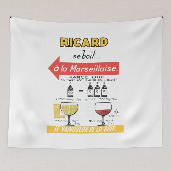 Item preview, Ricard A La Marseillaise Vintage Drink Ad designed and sold by JOANDOORNE.