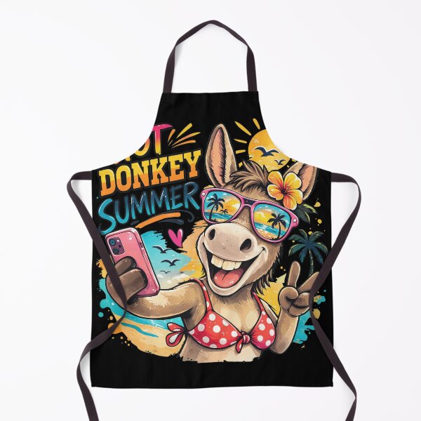 Item preview, Hot Donkey Summer Beach Selfie Fun Vibe designed and sold by JOANDOORNE.