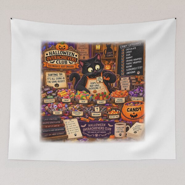 Item preview, ⚡HALLOWEEN OVERACHIEVERS CLUB - Kat's Candy Sorting Chaos designed and sold by WheelieGdArt.