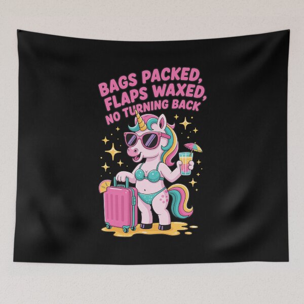 Item preview, Vacation Unicorn Bikini Sunglasses Tropical Drink Suitcase Quote designed and sold by JOANDOORNE.