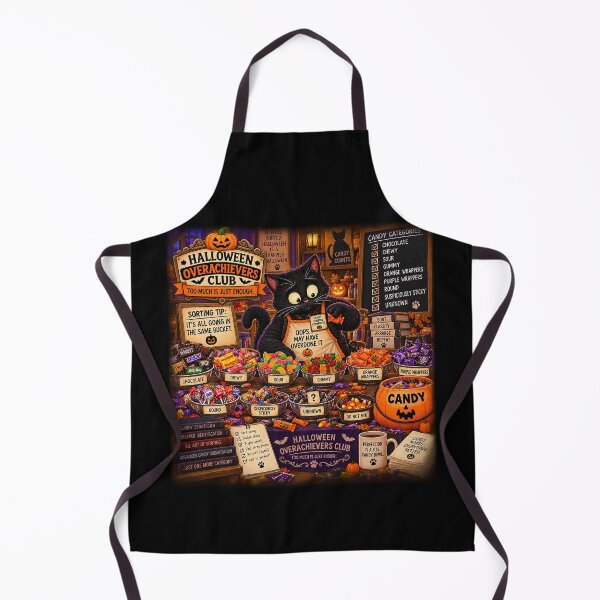 Item preview, ⚡HALLOWEEN OVERACHIEVERS CLUB -  Kat's Candy Sorting Chaos - dark version designed and sold by WheelieGdArt.