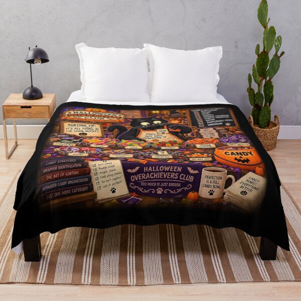 Item preview, ⚡HALLOWEEN OVERACHIEVERS CLUB - Kat's Candy Sorting Chaos - dark version designed and sold by WheelieGdArt.