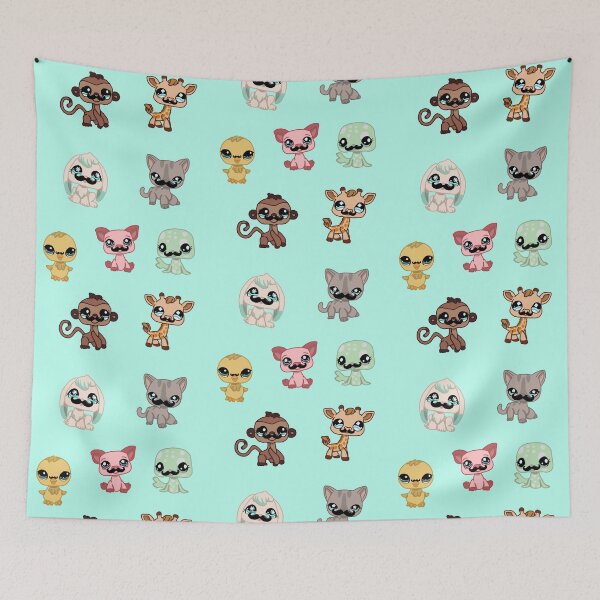 Item preview, littlest pet shop cartoon mustache pack designed and sold by trinketgal.