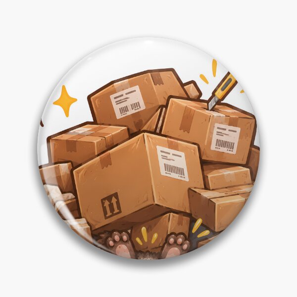 Item preview, Unboxing Therapy Funny Shopping Addict Hedgehog Cardboard Boxes designed and sold by ianm1028.