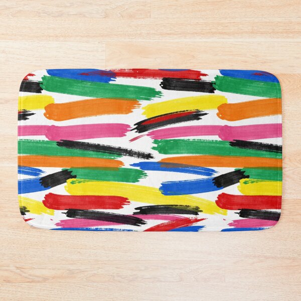 Item preview, Colorful Abstract Paint Brushstroke Seamless Pattern designed and sold by FestivityFinds.