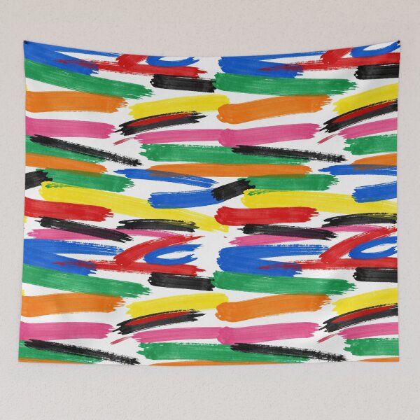 Item preview, Colorful Abstract Paint Brushstroke Seamless Pattern designed and sold by FestivityFinds.