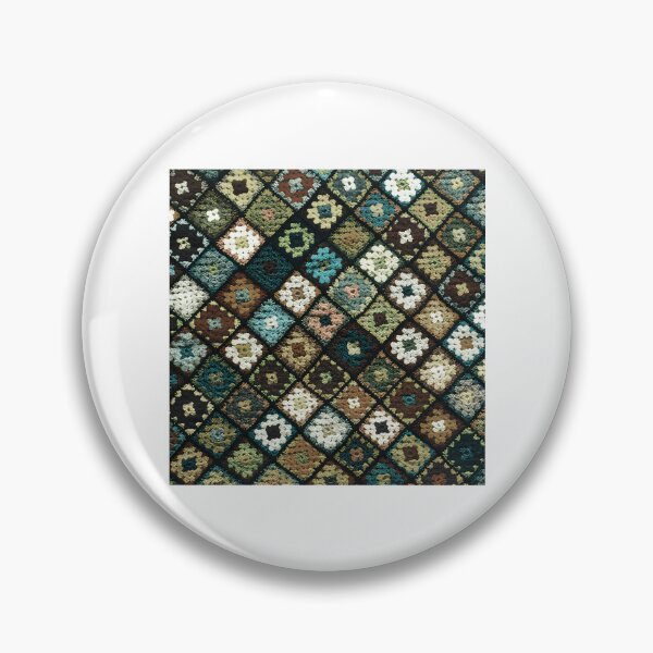 Item preview, Crochet Granny Square Pattern Dark Green designed and sold by lincolnloritas.