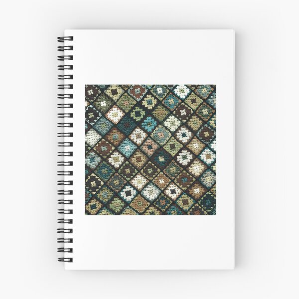 Item preview, Crochet Granny Square Pattern Dark Green designed and sold by lincolnloritas.