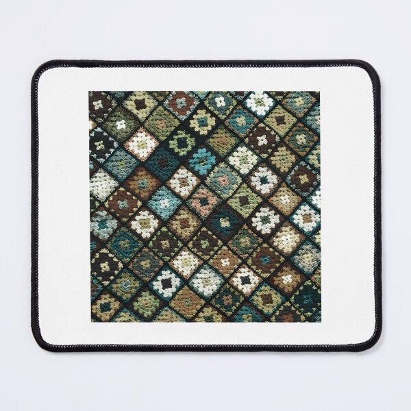 Item preview, Crochet Granny Square Pattern Dark Green designed and sold by lincolnloritas.