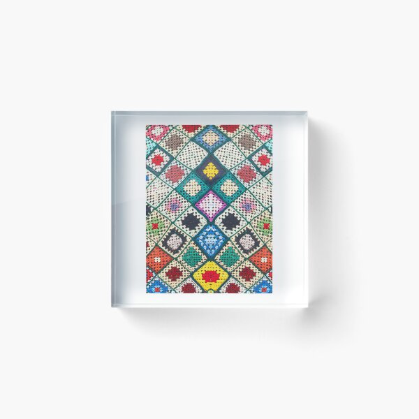 Item preview, Crochet Granny Square Pattern In Multi-Color designed and sold by lincolnloritas.