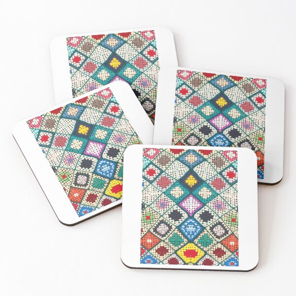 Item preview, Crochet Granny Square Pattern In Multi-Color designed and sold by lincolnloritas.